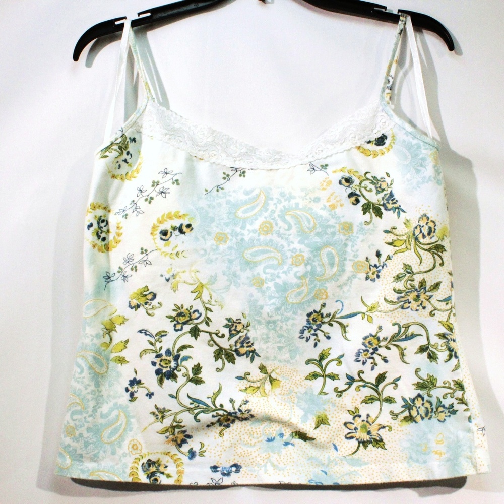 TeeCo Cami Tank Top Spaghetti Strap Sleeveless Top